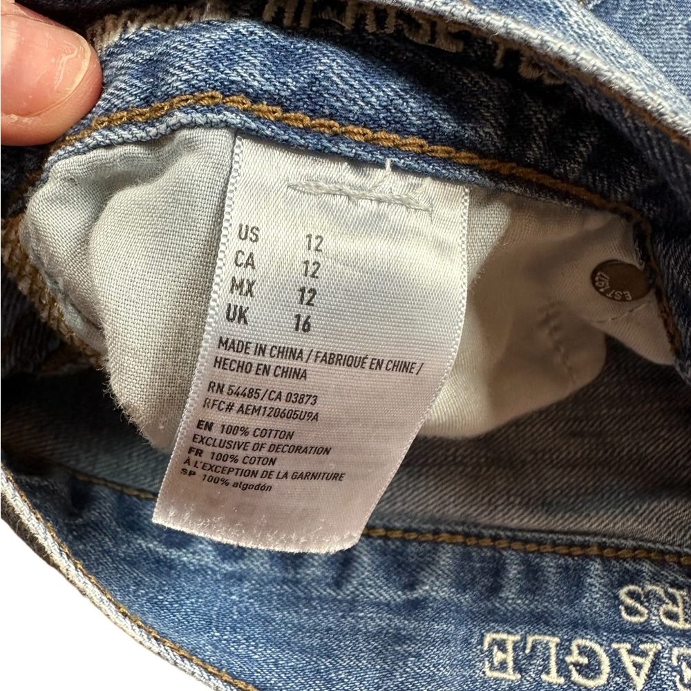 AMERICAN EAGLE OUTFITTERS: Vintage Hi-Rise Festival Denim Shorts- Size 12 - Picture 7 of 14